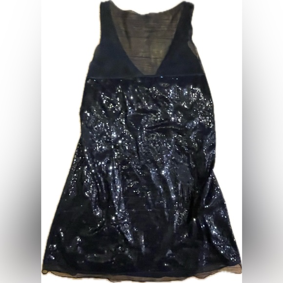 f21 Black Sequined Cocktail Dress w/sheer details - Medium - Picture 2 of 3